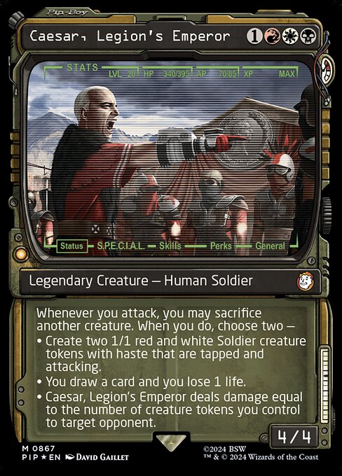 PIP: Caesar, Legion's Emperor (Showcase) (Surge Foil)