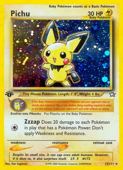 N1: Pichu (1st Edition Holofoil)