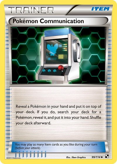BLW: Pokemon Communication (Reverse Holofoil)