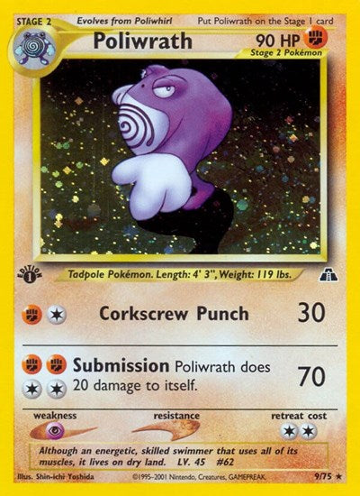 N2: Poliwrath (9) (1st Edition Holofoil)