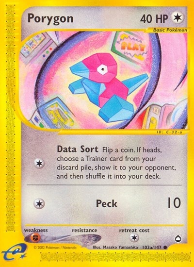 AQ: Porygon (103a) (Reverse Holofoil)