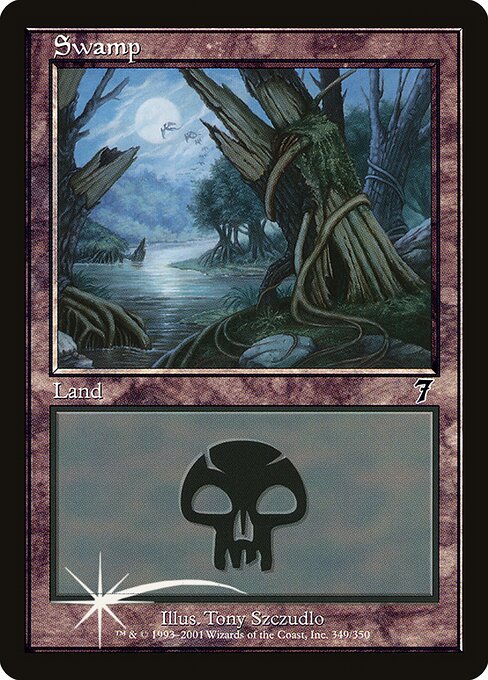 7ED: Swamp (349) (Foil)