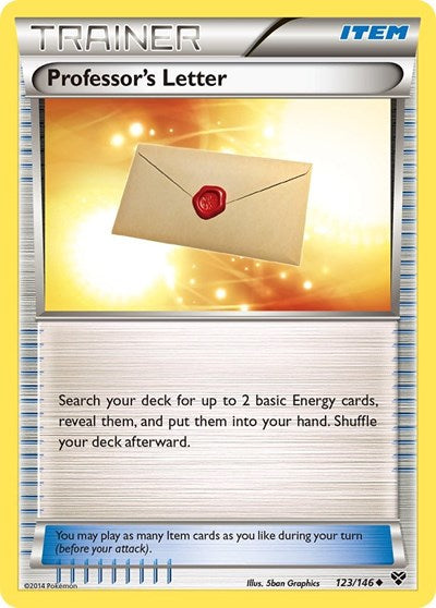 XY: Professor's Letter (Reverse Holofoil)
