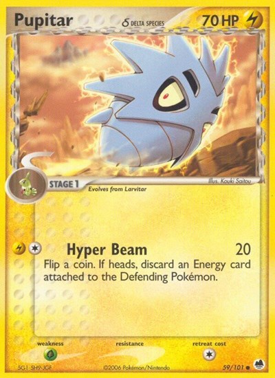 DF: Pupitar (Delta Species) (Reverse Holofoil)