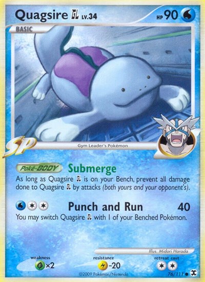 RR: Quagsire GL (Reverse Holofoil)