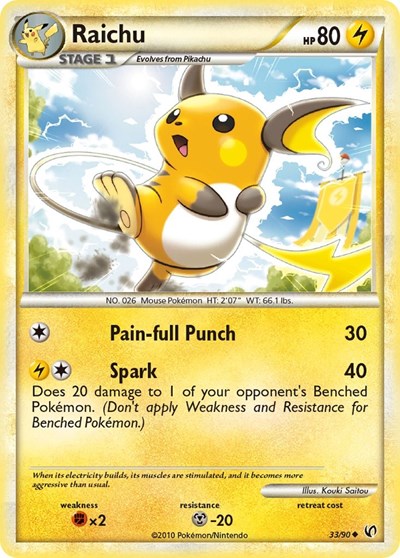 UD: Raichu (Reverse Holofoil)