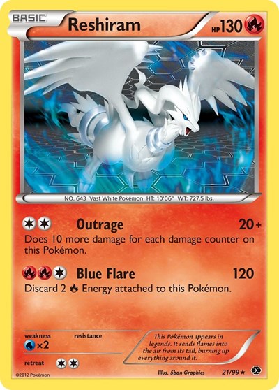 NXD: Reshiram (Reverse Holofoil)