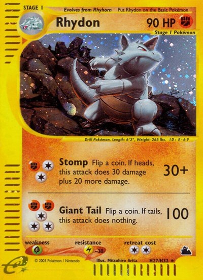 SK: Rhydon (H27) (Holofoil)
