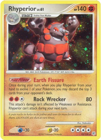 DP: Rhyperior (Reverse Holofoil)