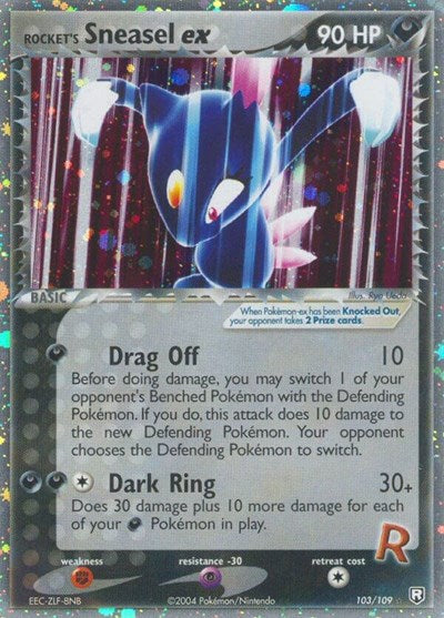 RR: Rocket's Sneasel ex (Holofoil)