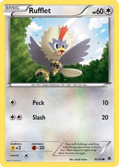 EPO: Rufflet (86) (Reverse Holofoil)