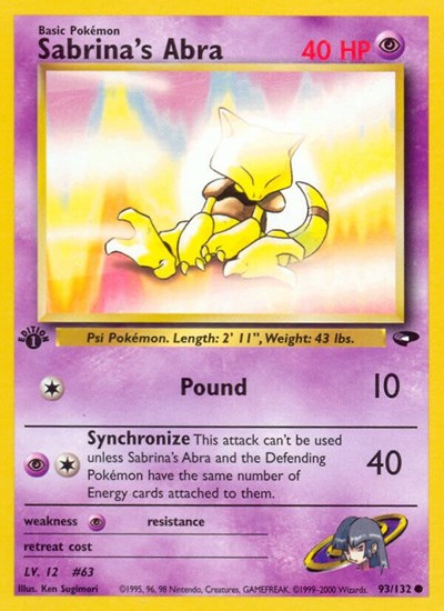 G2: Sabrina's Abra (93) (1st Edition)