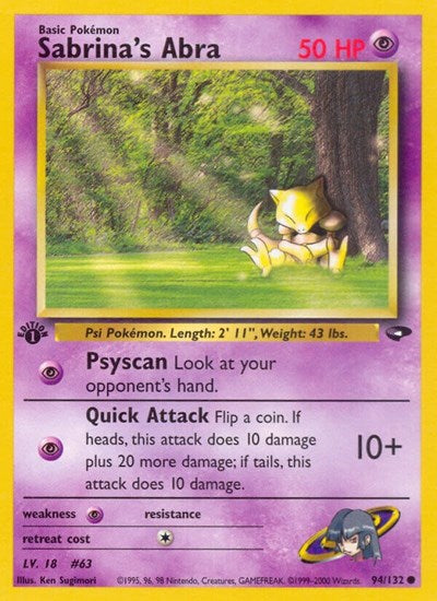 G2: Sabrina's Abra (94) (1st Edition)