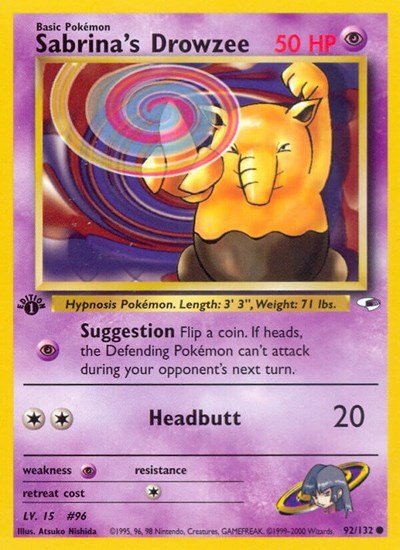 G1: Sabrina's Drowzee (1st Edition)