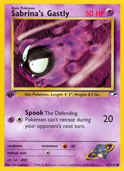 G1: Sabrina's Gastly (1st Edition)