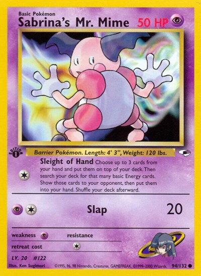 G1: Sabrina's Mr. Mime (1st Edition)