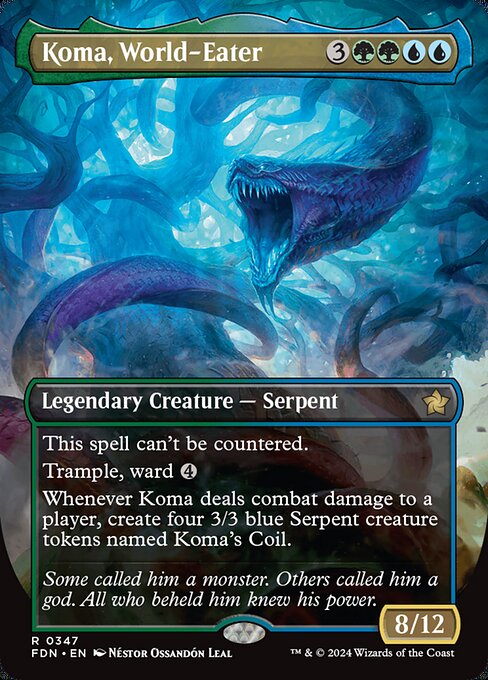 FDN: Koma, World-Eater (Borderless) (Foil)