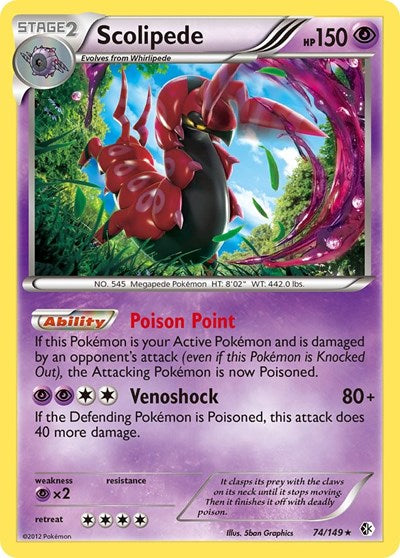 BCR: Scolipede (Reverse Holofoil)