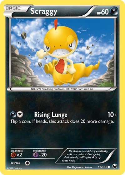 DEX: Scraggy (Reverse Holofoil)