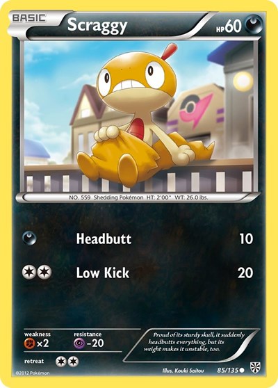 PLS: Scraggy (Reverse Holofoil)