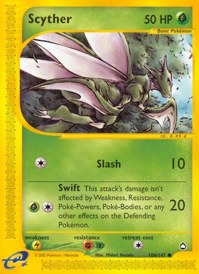 AQ: Scyther (106) (Reverse Holofoil)