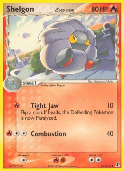 DS: Shelgon - 053/113 (Delta Species) (Reverse Holofoil)