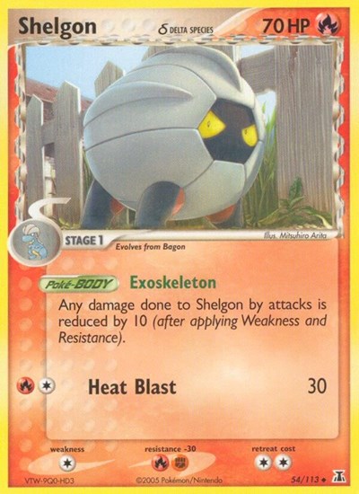 DS: Shelgon - 054/113 (Delta Species) (Reverse Holofoil)