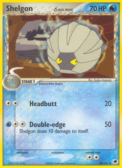 DF: Shelgon (Delta Species) (Reverse Holofoil)