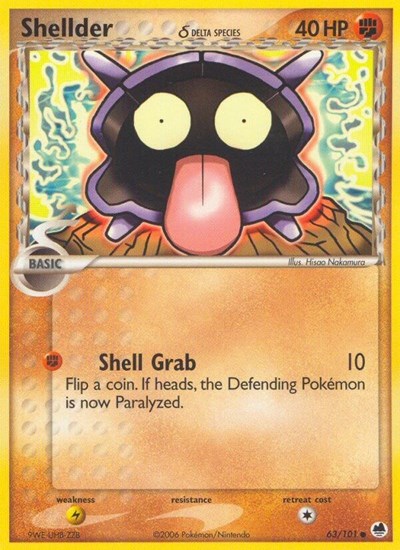 DF: Shellder (Delta Species) (Reverse Holofoil)