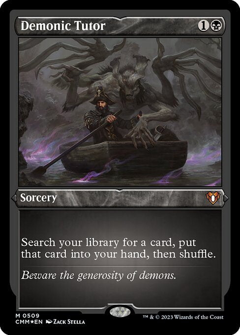 CMM: Demonic Tutor (Foil Etched)