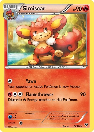 XY: Simisear (Reverse Holofoil)