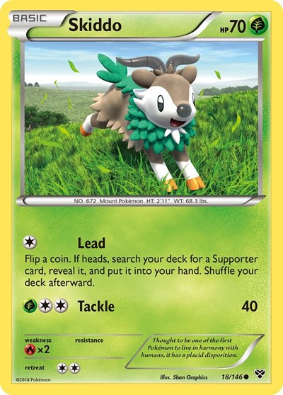 XY: Skiddo (Reverse Holofoil)