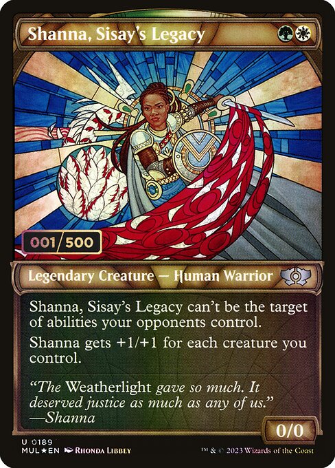 MUL: Shanna, Sisay's Legacy (Serial Numbered) (Foil)