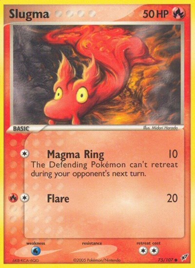 DX: Slugma - 075/107 (Reverse Holofoil)