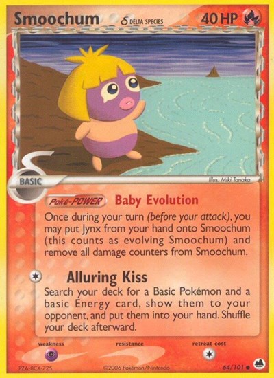 DF: Smoochum (Delta Species) (Reverse Holofoil)