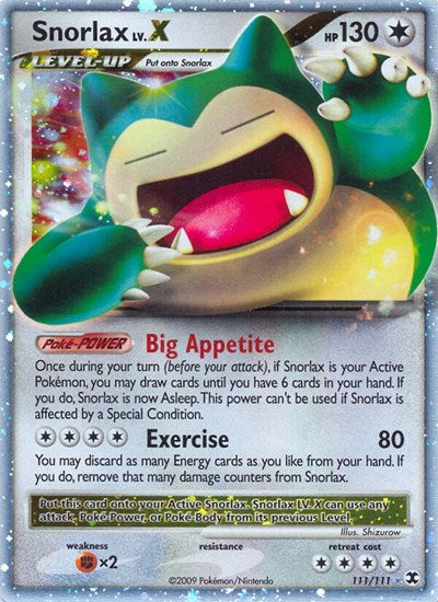RR: Snorlax Lv.X (Holofoil)