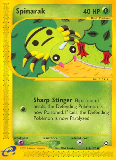 AQ: Spinarak (111) (Reverse Holofoil)