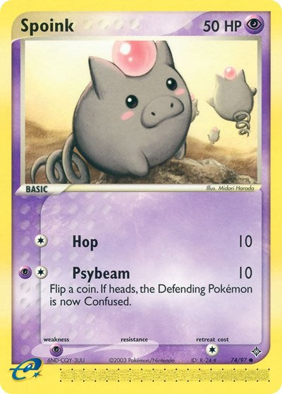 DR: Spoink - 74/97 (Reverse Holofoil)