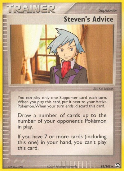 PK: Steven's Advice (Reverse Holofoil)