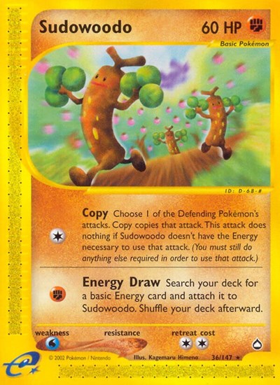 AQ: Sudowoodo (Reverse Holofoil)