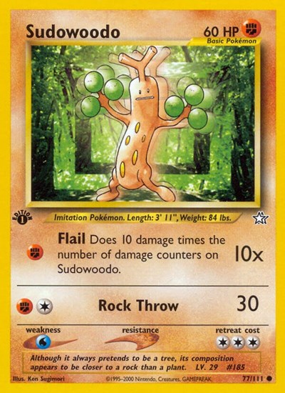 N1: Sudowoodo (1st Edition)