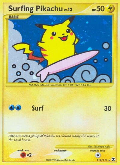 RR: Surfing Pikachu (Holofoil)