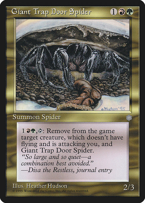 ICE: Giant Trap Door Spider