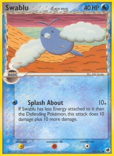 DF: Swablu (Delta Species) (Reverse Holofoil)