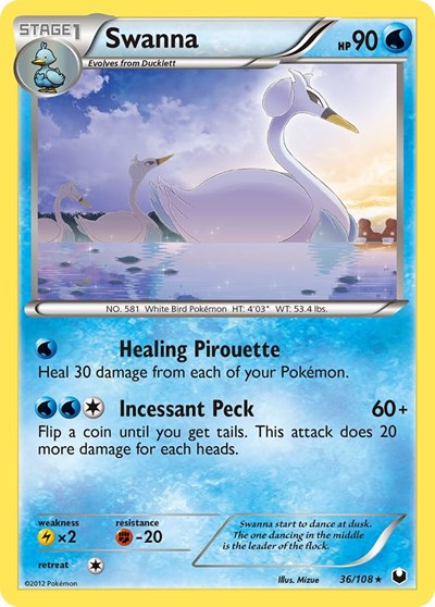 DEX: Swanna (Reverse Holofoil)
