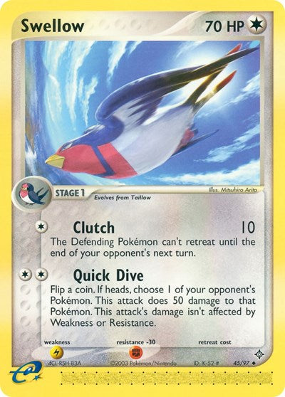 DR: Swellow (Reverse Holofoil)