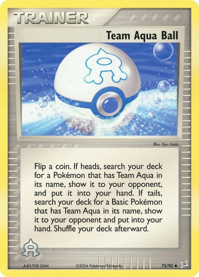 MA: Team Aqua Ball (Reverse Holofoil)