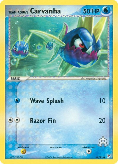 MA: Team Aqua's Carvanha - 48/95 (Reverse Holofoil)