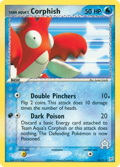 MA: Team Aqua's Corphish - 26/95 (Reverse Holofoil)