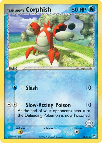 MA: Team Aqua's Corphish - 51/95 (Reverse Holofoil)
